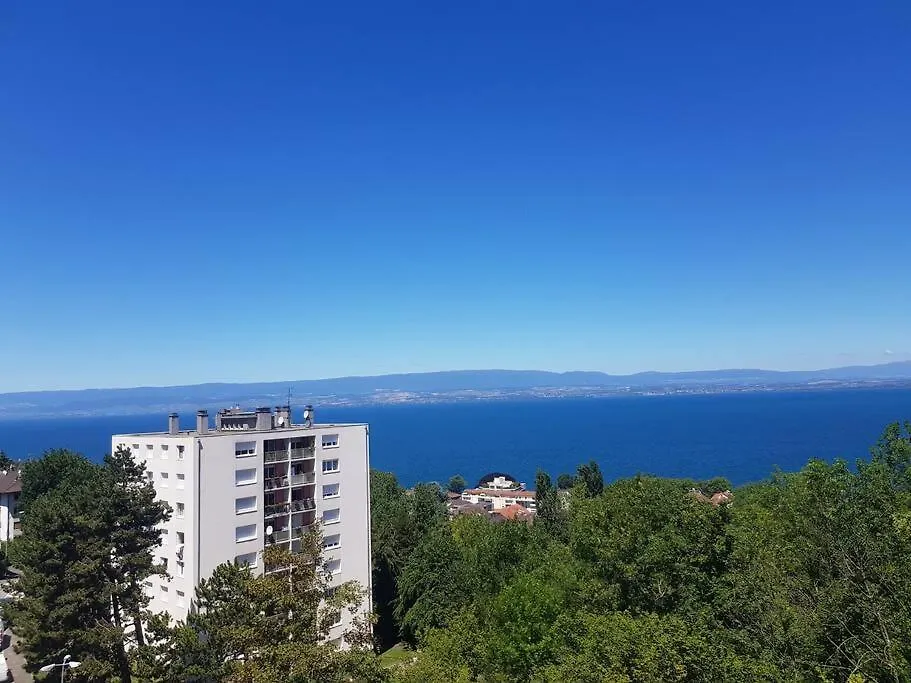 Appartement D'Exception - Vue Panoramique Sur Lac Evian-les-Bains Apartment